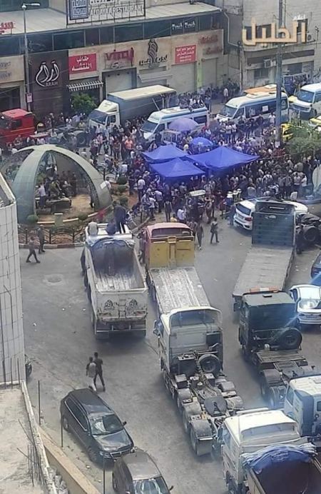 احتجاج ضد الغلاء وارتفاع الأسعار وسط مدينة الخليل
